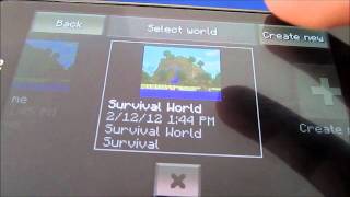 Minecraft PE, Survival Mode Update 0.2.0, Android Game Review on Galaxy S2 S II