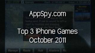 Top 3 iPhone Games for October 2011 – AppSpy.com