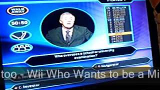 Wii Who Wants to be a Millionaire game review