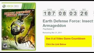 Earth Defense Force: Insect Armageddon PS3 Countdown