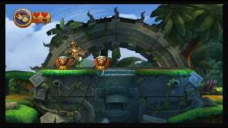 Donkey Kong Country Returns (Wii) Intro + Level 1-1